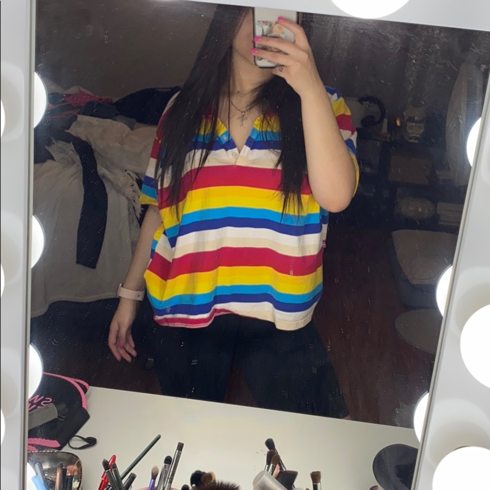 Retro multicolor top